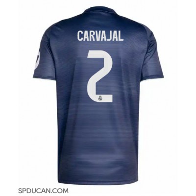 Muški Nogometni Dres Real Madrid Daniel Carvajal #2 Gostujuci 2025-26 Kratak Rukav Muški Nogometni Dres Real Madrid Daniel Carvajal #2 Gostujuci 2025-26 Kratak Rukav